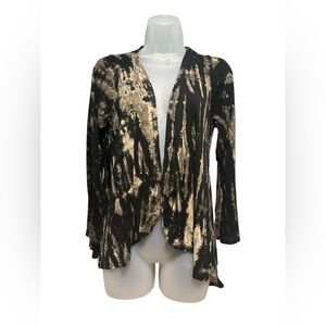 Kathmandu Imports Ladies Cardigan Black and Tan